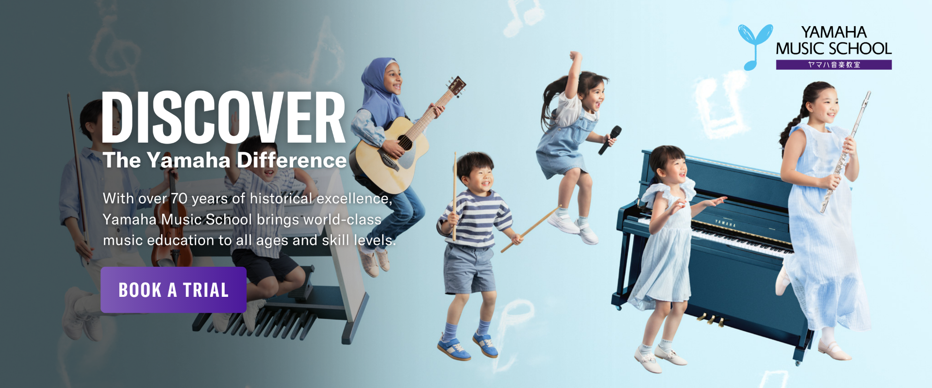 Children in Yamaha Music School