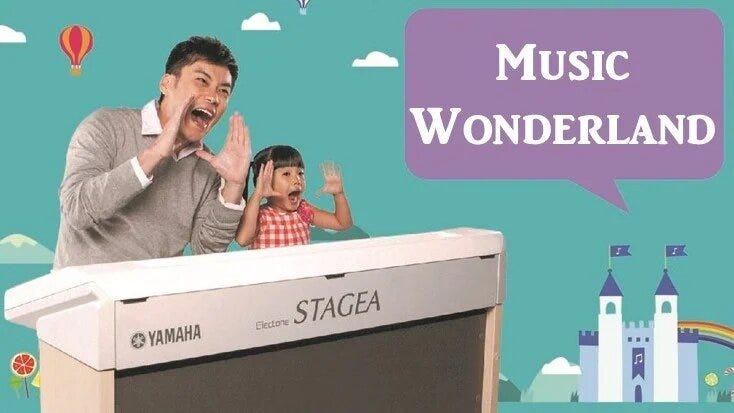 Corso di musica per bambini di 3 anni - Yamaha wonderland